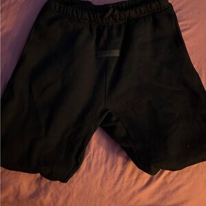 black essential fear of God sweat pants